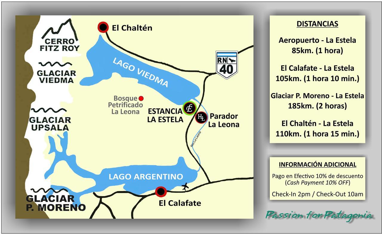 Estancia La Estela Lago Viedma Екстер'єр фото